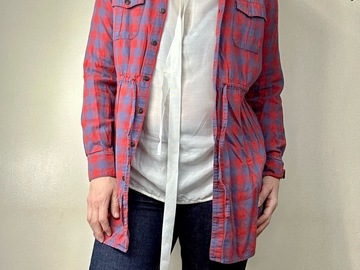 Selling: Buffalo Plaid Tunic Button Up