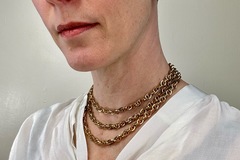 Selling: Chain Link Layered Gold Necklace 