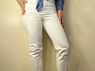 Selling: Distressed White Pants