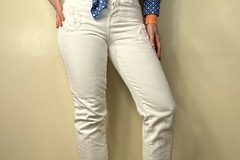 Selling: Distressed White Pants
