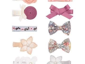 Buy Now: Children's Lace Bow Hair Clip Flower Hair Clip - 100 pcs