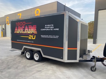 Selling: MOBILE ARCADE TRAILER FOR SALE 
