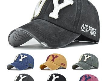 Comprar ahora: 20 Pcs Fashion Hip-hop NY Letter Embroidery Baseball Cap