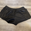 Selling: MR-S-Leather gym short zipper pocket size M