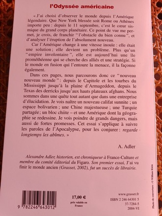 L'Odyssée américaine - Alexandre Adler - Grasset