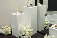 Selling:  Artificial white florals x 3 
