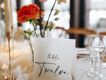 Selling: Bridal + 1-12 Table numbers + guestbook sign