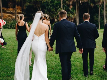 Selling: Silk High Neck Wedding Dress 