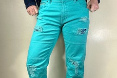 Selling: Distressed Teal Green Pants