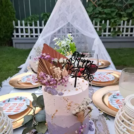 Boho picnic table rentals!! 