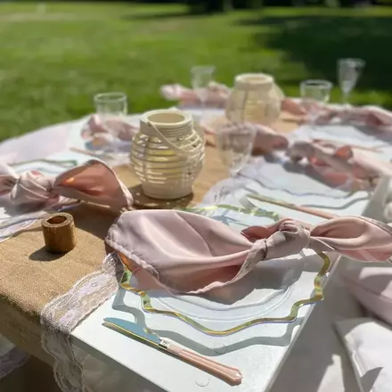 Boho picnic table rentals!! 