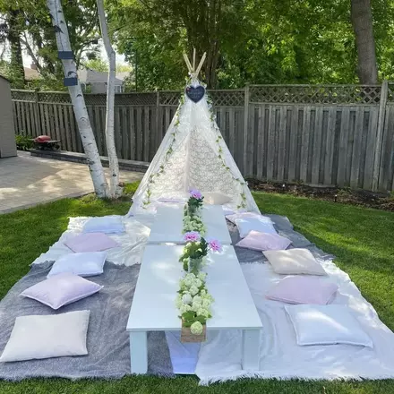 Boho picnic table rentals!! 