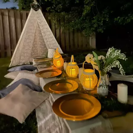 Boho picnic table rentals!! 