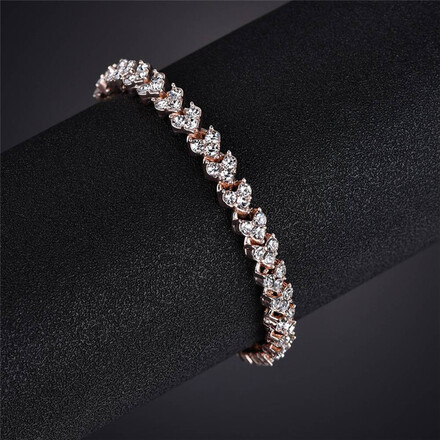 Luxury Heart Shaped Diamond Bracelet - 60 pcs
