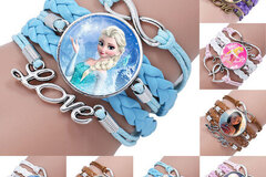 Comprar ahora: 100pcs cartoon mermaid ocean romance princess bracelet