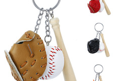 Buy Now: Simulation Mini Baseball Keychain Pendant - 60 pcs