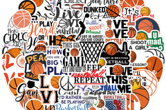 Buy Now: Basketball Sports Stickers DIY Waterproof Stickers - 500 pcs