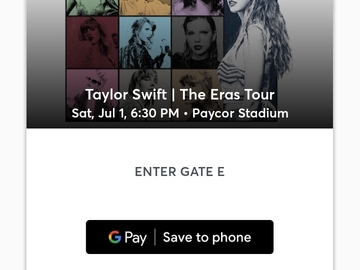 Event Tickets for Sale: Taylor Swift Eras Tour 