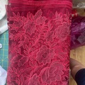 Selling with online payment: Red Lace Fabric