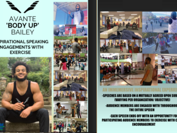 Speakers (Per Event Pricing): Inspirational Speaking Engagement with Exercise