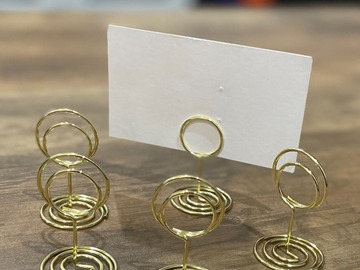 Selling: Gold place card/sign holder