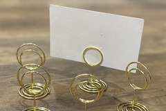 Selling: Gold place card/sign holder