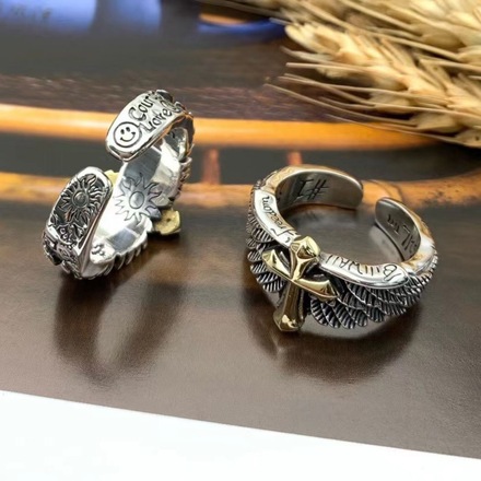 Men's Hip Hop Vintage Ring - 80 pcs