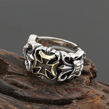 Men's Hip Hop Vintage Ring - 80 pcs