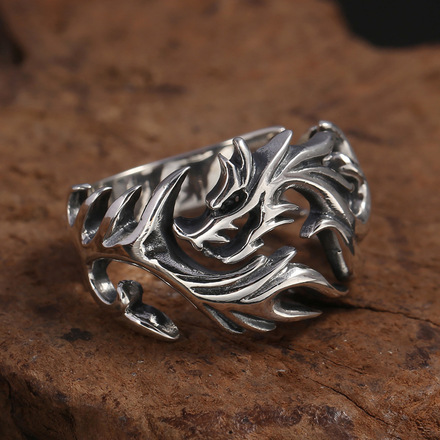 Men's Hip Hop Vintage Ring - 80 pcs