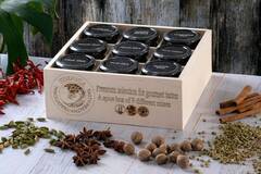Food or Merchandise: Spice set with 9 different premium natural organic mix