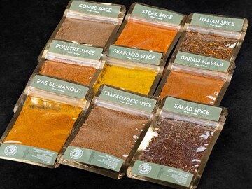 Food or Merchandise: Spice sampler set with 9 different premium natural organic mix
