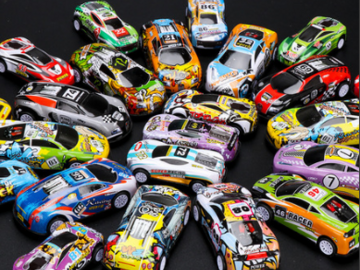 Bulk Lots: 320 Pcs Children's Mini Alloy Pull Back Car Toys 