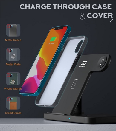 3 In 1 Wireless Charging Station dock for Apple iphone