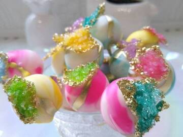 Food or Merchandise: 20 Gorgeous Chocolate Truffles! Inspired by Tropical colors