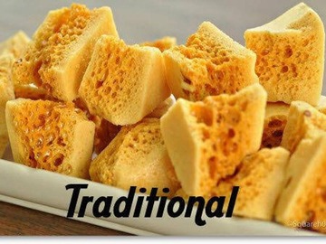 Food or Merchandise: Honeycomb candy - Traditional, Cinnamon, or Peanut Butter