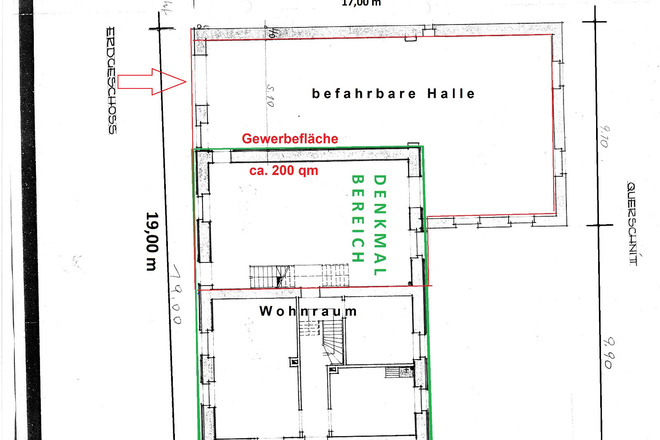 Freistehendes Gewerbe- Wohnhaus, Sanierungsbedürftig, Denkmal