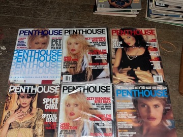 Comprar ahora: Lot of 6 Sealed Penthouse Magazines 1994-1998 Nov 94 Mar 97 Jun 9