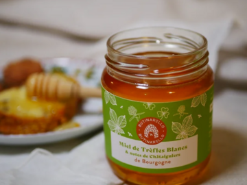 Les miels : Miel de Trèfles Blancs Bio - Bourgogne - 400gr