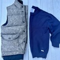 Selling: BUNDLE: Kids Gap Puffer Vest + Knit Sweater. Youth Sz S (5-6)