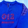 Selling: Vintage Kids Patch + Plaid Sweater Youth Sz XS (4)