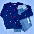 Selling:  BUNDLE: Star Sweater + NWT Skinny Jeans Youth Sz Large