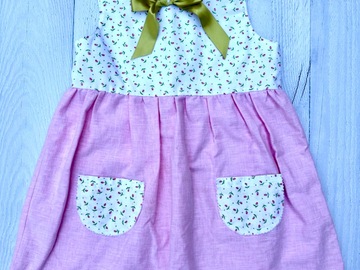 Selling: Vintage Handmade Dress with Rosebuds Youth Sz XS
