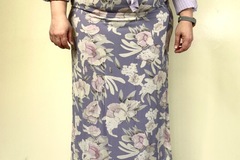 Selling: Vintage Straight Skirt in Bold Floral