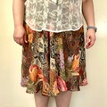 Selling: Reversible Floral + Leopard Print Flowy Skirt