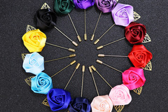 Buy Now: Multicolor Faux Flower Brooches - 200pcs
