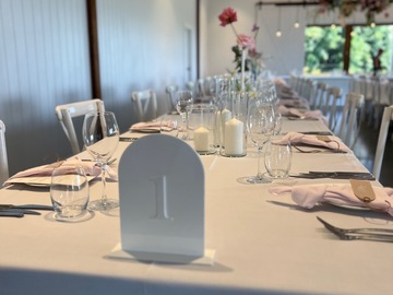 Renting out: White Table numbers 1-3 