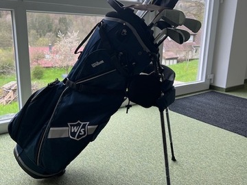 verkaufen: Titleist Golfschläger mit Wilson Carry Bag 
