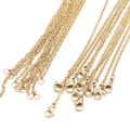Buy Now: 50pcs/Lot Stainless Steel Gold Link Cable Chain Women Necklace
