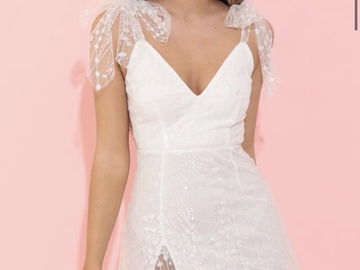 Selling: Hens Fun White Silver Sparkly Glitter Party Dress 