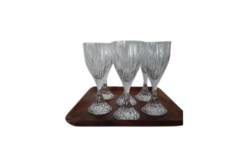 Vente: 6 verres cristal taillé Christofle Cathédrale 